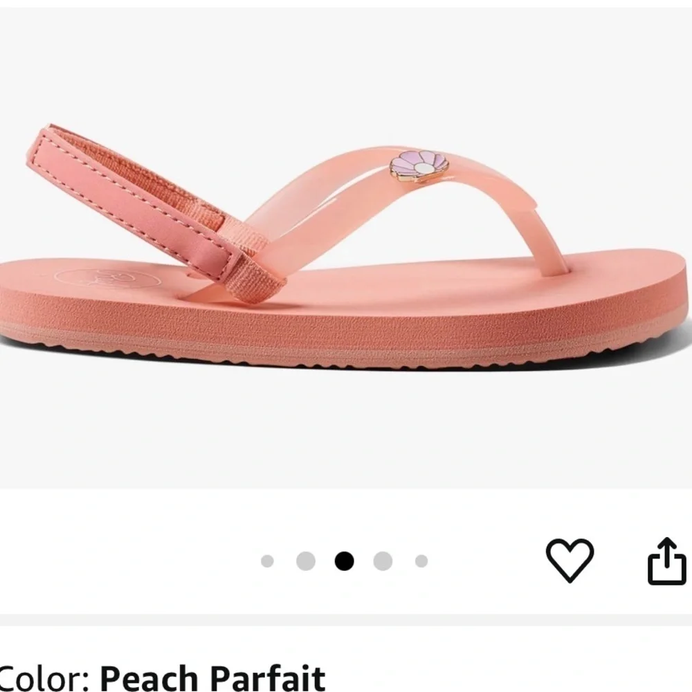 NWT REEF Toddler/Little Kid Charming Flip Flop, Super Lightweight with Backstrap